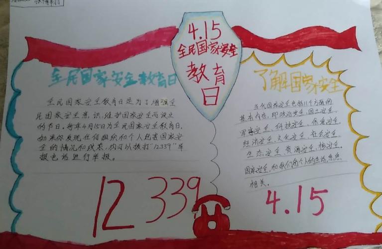 全民国家安教育日手抄报 国家安全手抄报