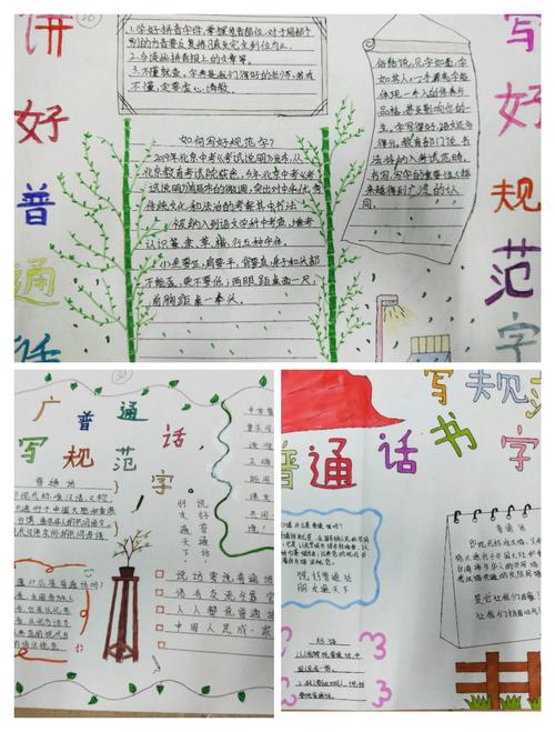 讲普通话写规范字一等奖优秀手抄报 写规范字手抄报