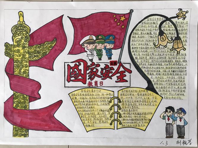 全民国家安教育日手抄报 国家安全手抄报