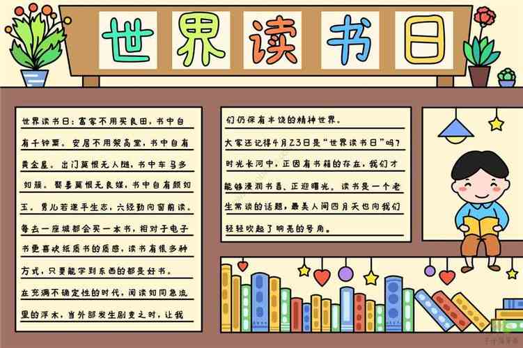 读书日一等奖手抄报 一等奖手抄报
