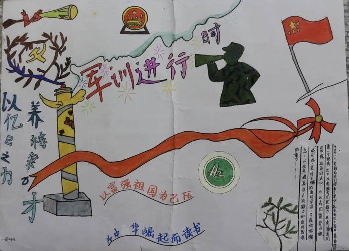 关于新生军训手抄报 小学生军训手抄报