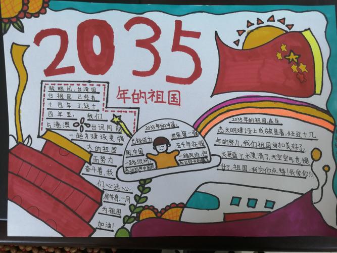 2035年祖国是什么样子的手抄报 5年级手抄报