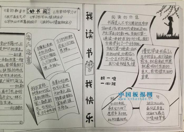 读书日一等奖手抄报 一等奖手抄报