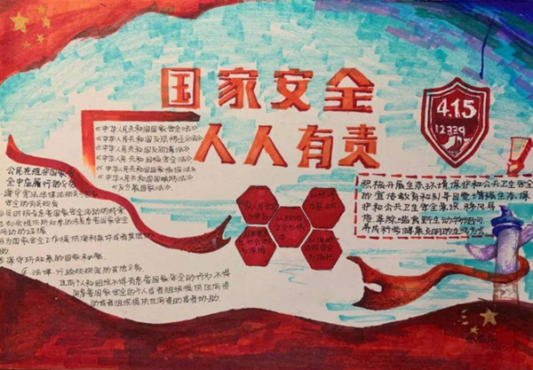 全民国家安教育日手抄报 国家安全手抄报