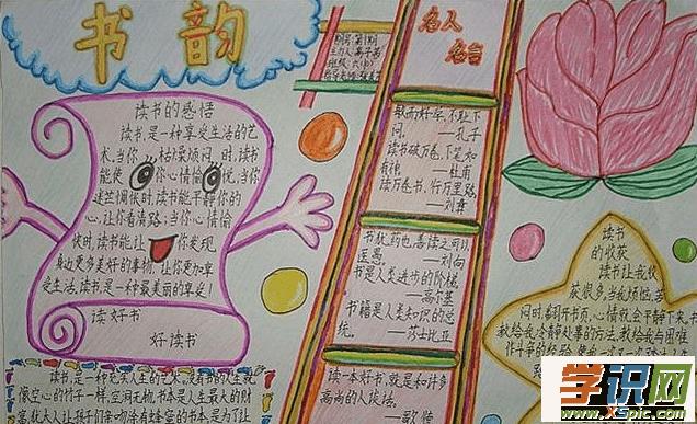 关于书和课本的手抄报 手抄报图片大全集