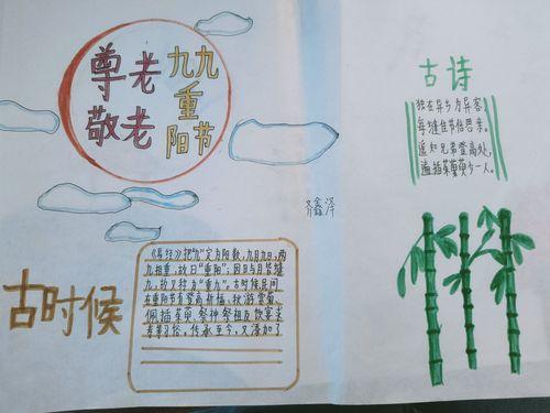 画一幅一等奖重阳节的手抄报 重阳节的手抄报