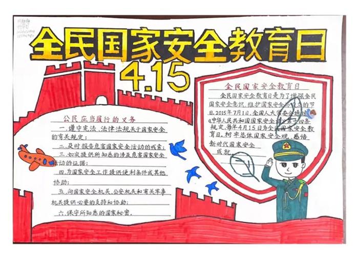 全国国家安全教育手抄报 国家安全手抄报
