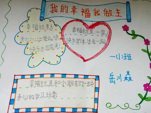 关于幸福的简单手抄报 简单手抄报