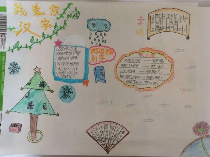 小学生五年级关于汉字的手抄报 小学五年级手抄报