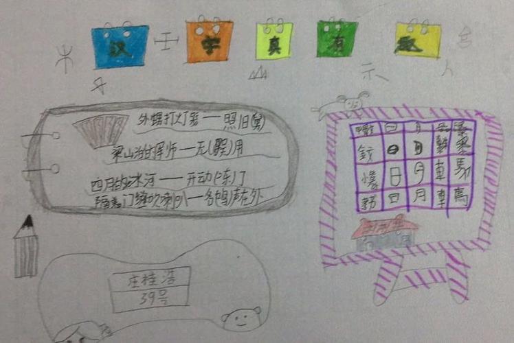 小学生五年级关于汉字的手抄报 小学五年级手抄报