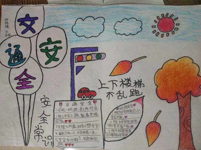 小学一等奖安全手抄报 一等奖手抄报