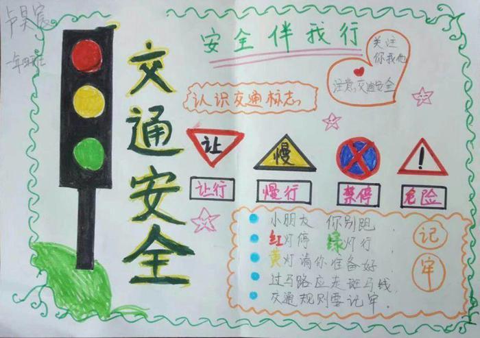小学一等奖安全手抄报 一等奖手抄报