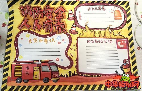 小学一等奖安全手抄报 一等奖手抄报
