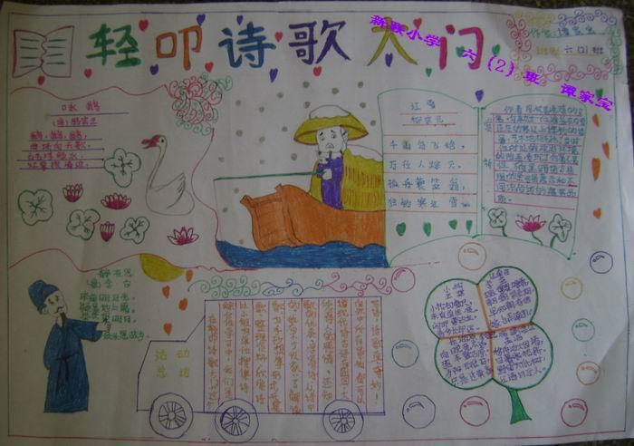 依依惜别情古诗手抄报 古诗手抄报