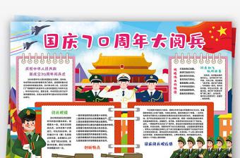 关于阅兵节目的手抄报 手抄报简单又漂亮