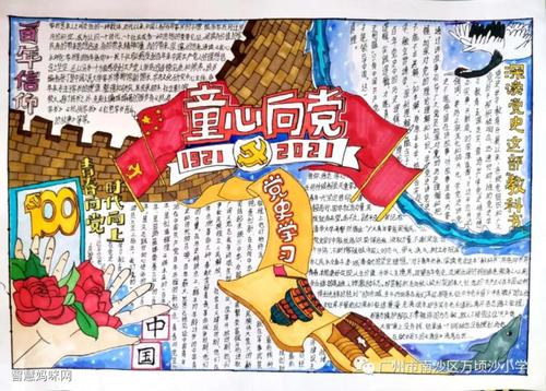 童心向党劳动先行手抄报 童心向党手抄报