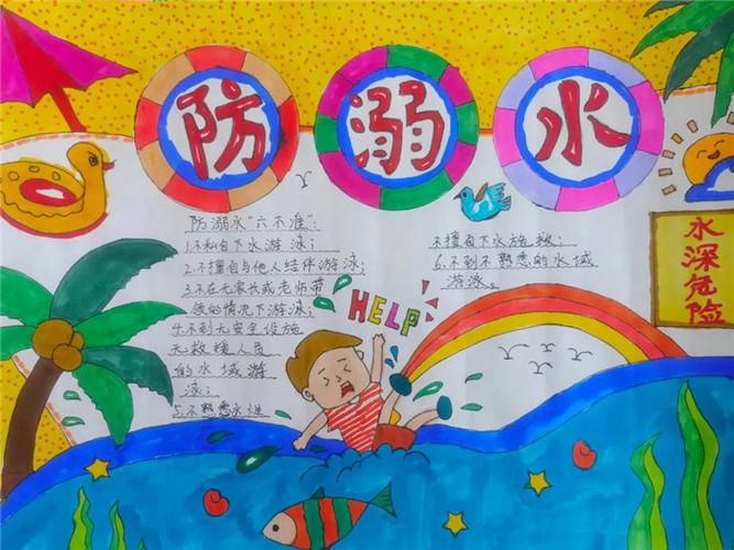 一二年级防溺水手抄报 防溺水手抄报