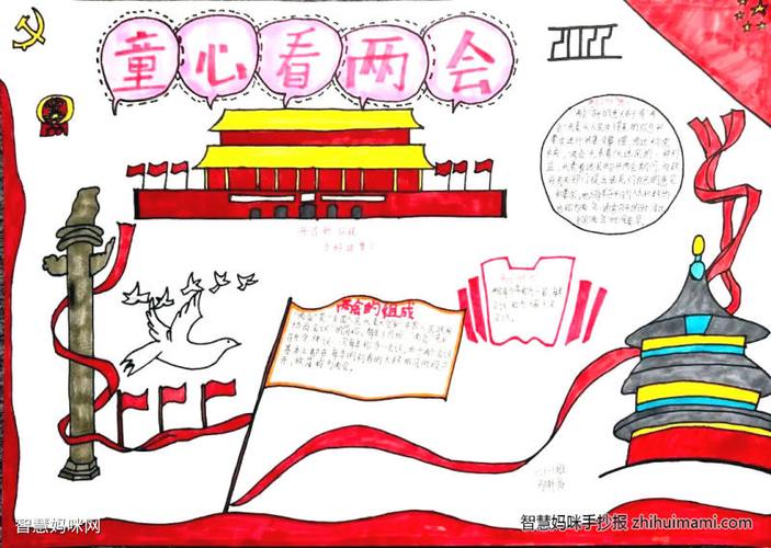 两会党建主题手抄报 关于两会的手抄报