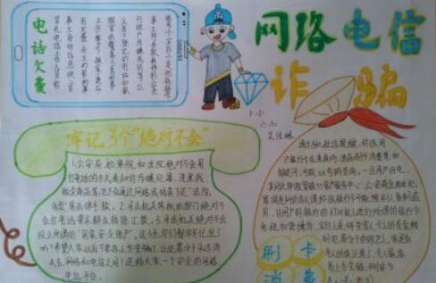 防诈反诈教育宣传手抄报 宣传手抄报