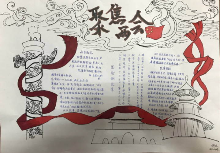 两会党建主题手抄报 关于两会的手抄报