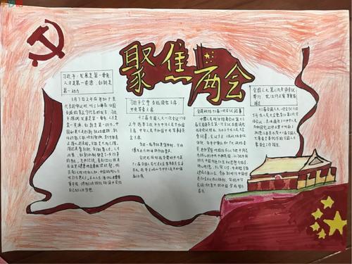 两会党建主题手抄报 关于两会的手抄报