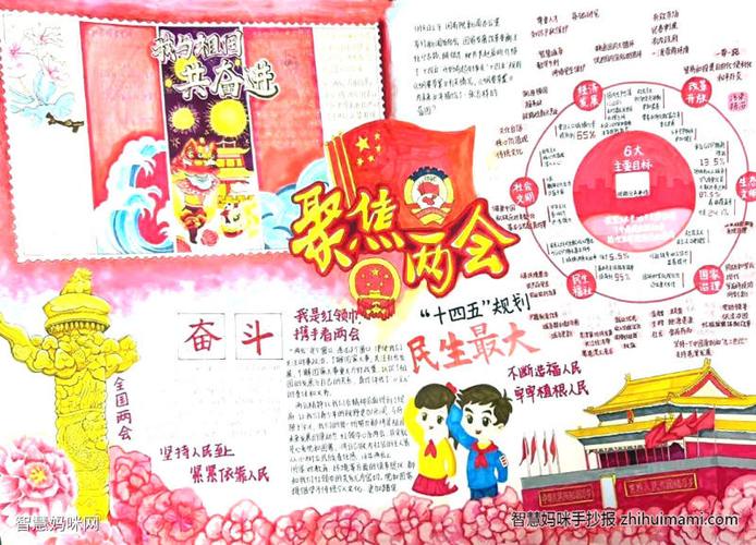 两会党建主题手抄报 关于两会的手抄报