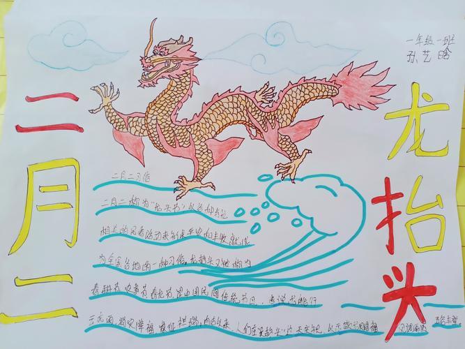 2024年龙年绘画简单又漂亮手抄报 手抄报图片大全集