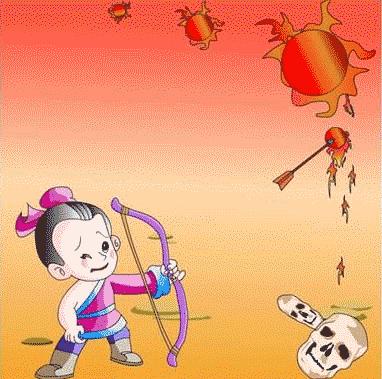 后羿射日图片大全手抄报 手抄报模板大全