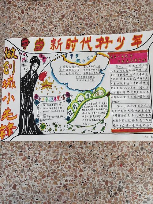 致敬时代先锋争做新时代好队员手抄报 新时代手抄报