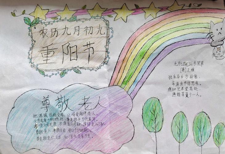弘扬中华民族尊老敬老传统美德手抄报 尊老敬老的手抄报