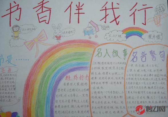小学读书手抄报 手抄报简单又好看