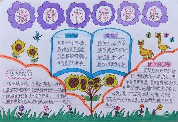 简单漂亮字又少的读书手抄报 简单漂亮的手抄报