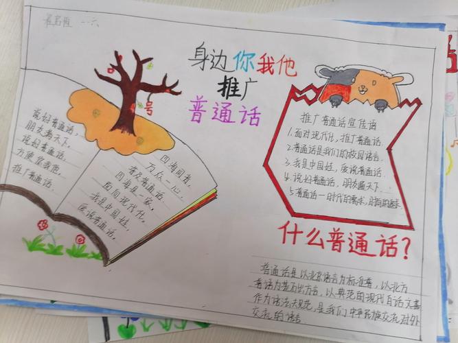 不用写字的普通话手抄报 普通话手抄报