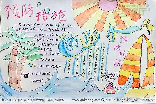 二三年级防溺水手抄报 防溺水手抄报