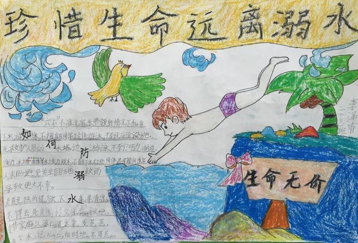 二三年级防溺水手抄报 防溺水手抄报