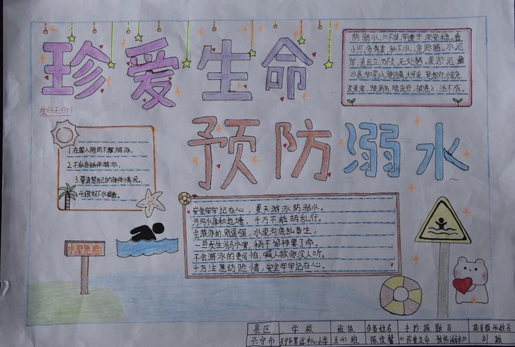 二三年级防溺水手抄报 防溺水手抄报