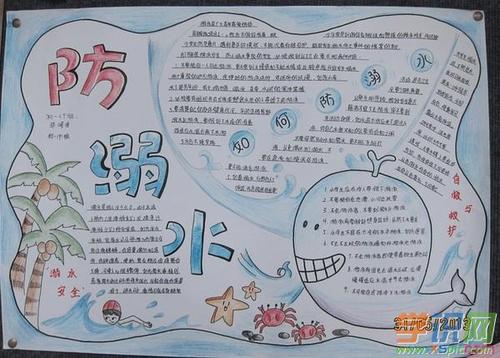 二三年级防溺水手抄报 防溺水手抄报