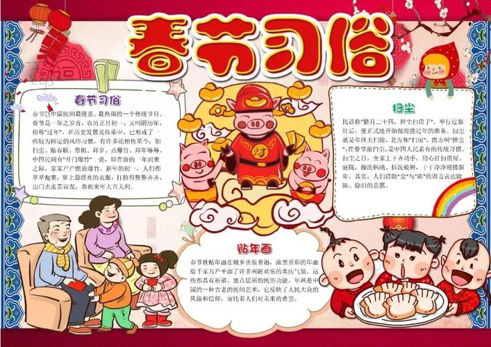 2023春节节猪年手抄报 2023手抄报