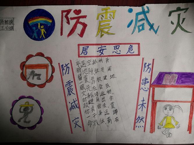 简单漂亮的防震减灾手抄报 简单漂亮的手抄报