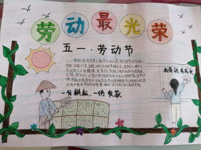 红领巾爱劳动争做劳动小先锋手抄报 爱劳动手抄报