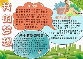 关于梦想与理想的手抄报 关于理想的手抄报