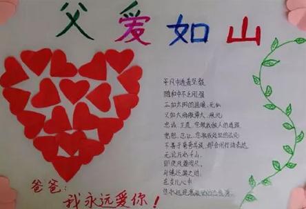 画多字少的父亲节手抄报 字少的安全手抄报