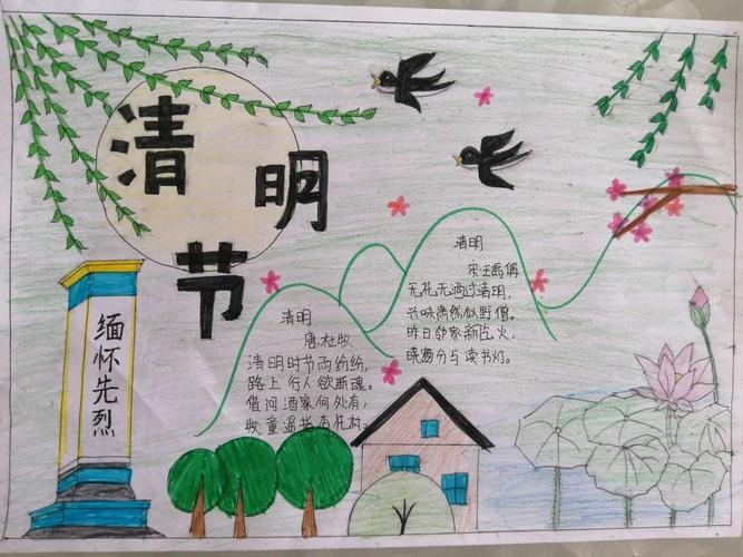 清明节缅怀英雄先烈手抄报 缅怀先烈手抄报
