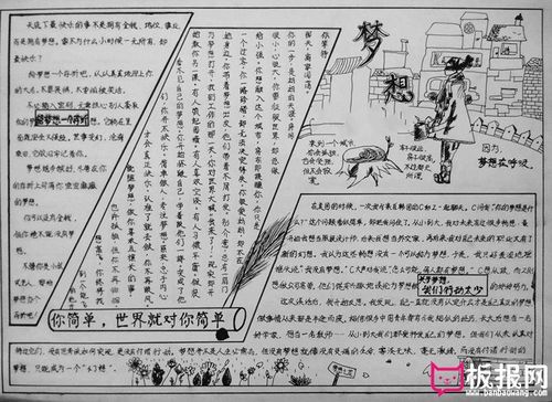 关于梦想与理想的手抄报 关于理想的手抄报