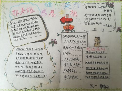 向英雄人物致敬的手抄报 英雄手抄报