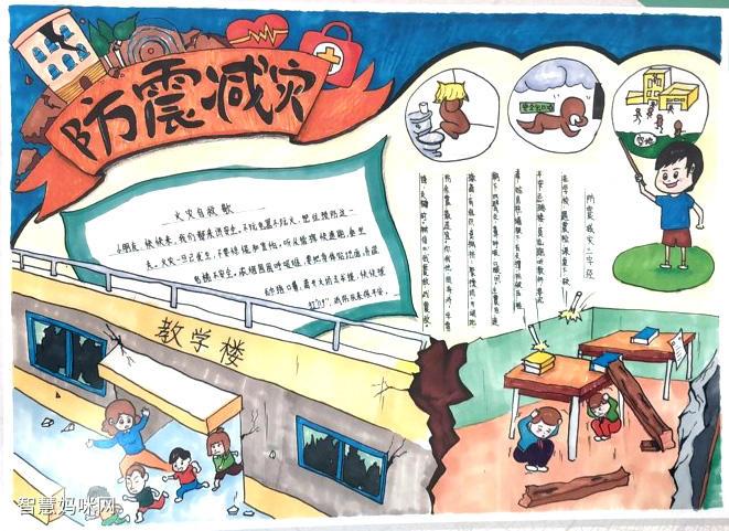 简单漂亮的防震减灾手抄报 简单漂亮的手抄报