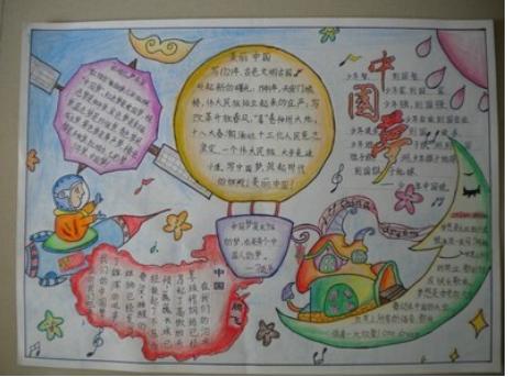 五年级上册语文13课少年中国说手抄报 五年级上册手抄报