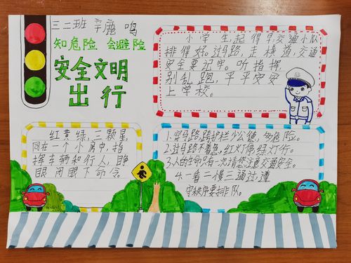珍惜生命安全文明出行手抄报 珍惜生命手抄报
