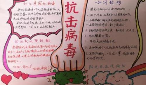 抗击新型冠型肺炎手抄报 手抄报图片大全集