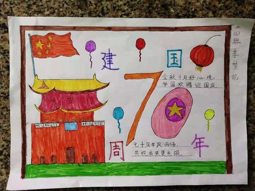 祝福祖国我爱祖国的手抄报 祝福祖国的手抄报